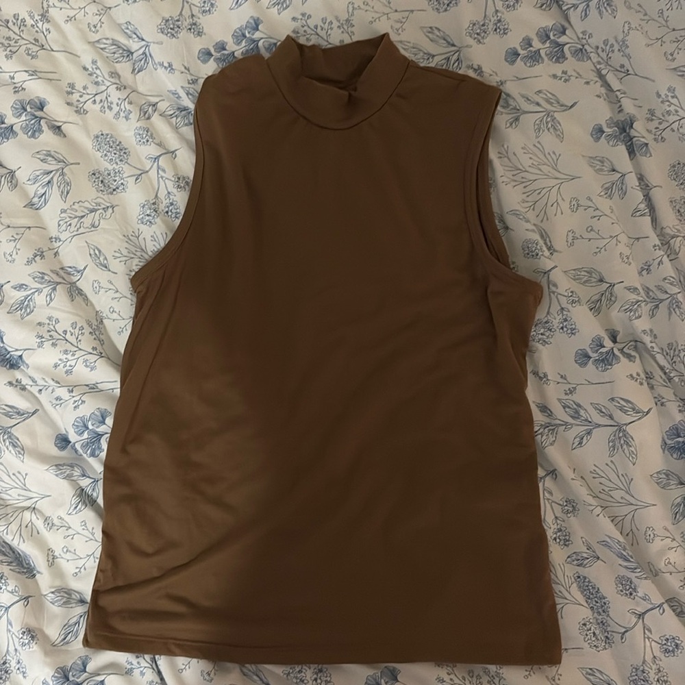 Brown turtleneck